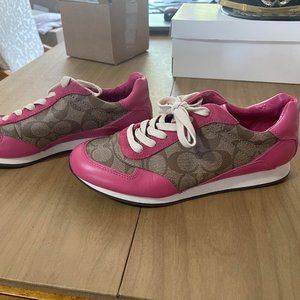 Pink coach shoes